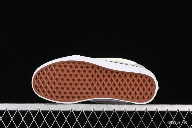 Vans Knu Skool Low-Top Retro Casual Vulcanized Slip-On Shoes in Grey Blue - VN000D6CCCZ