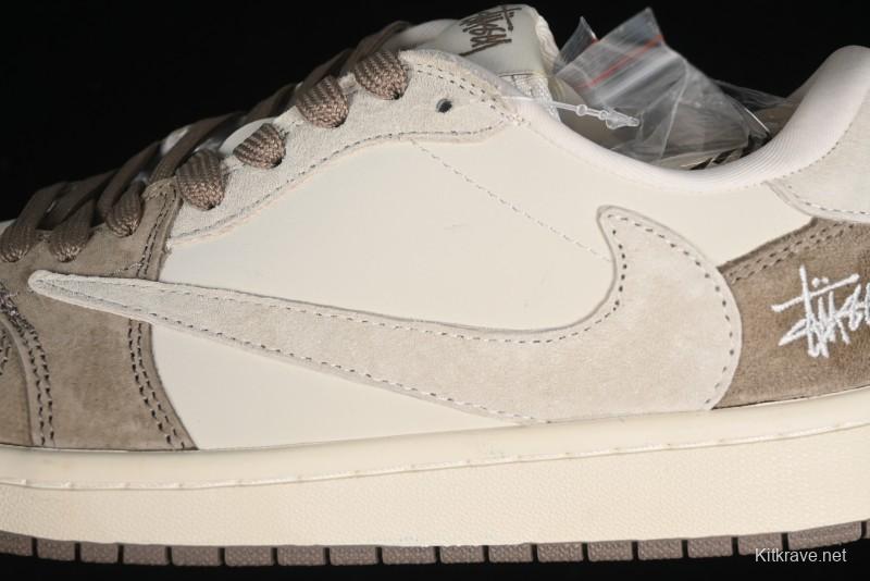 Nike Travis Scott x Fragment Design x Air Jordan 1 Low OG SP AJ1 Retro Sneakers - JH6089-001