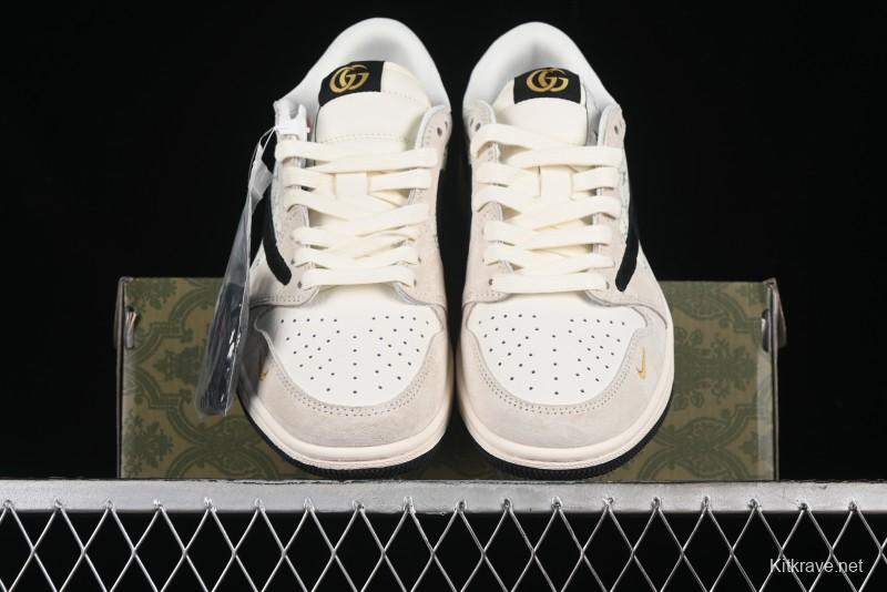 Nike Travis Scott x Fragment Design x Air Jordan 1 Low OG SP AJ1 Retro Sneakers - SJ2068-106