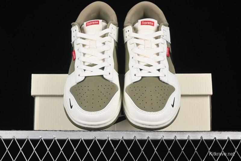 Nike SB Dunk Low Supreme Collaboration - Liberation Green Anniversary High-End Custom Low-Top Casual Sneakers - CH8311-231