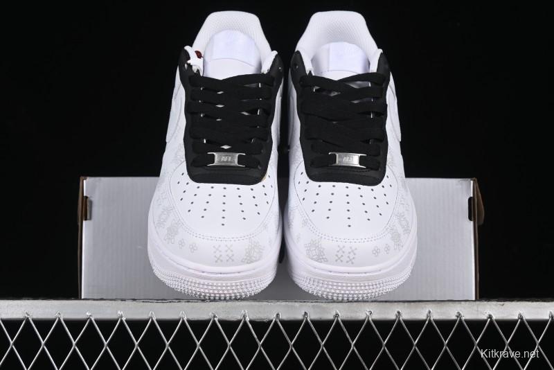 Nike Air Force 1 '07 Low Black Silk Chinese Style Casual Sneakers - ZH0316-036