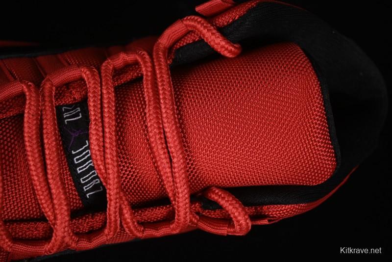 Nike Air Jordan 11 Retro High Top Basketball Shoes in Black/Red - CT8012-600