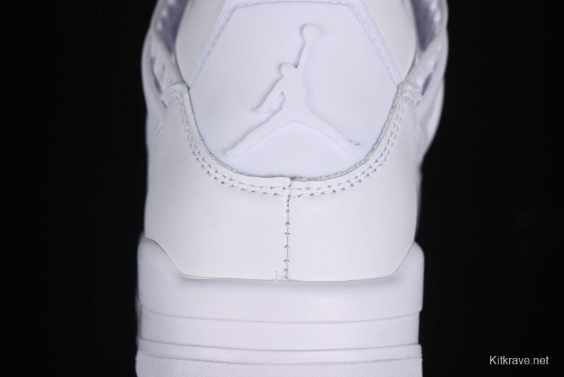 Nike Air Jordan 4 Retro Basketball Shoes with Net Design - FV7251-107