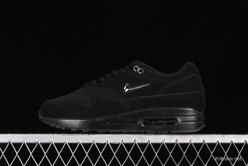 Nike Air Max 1 Retro Running Shoes with Half-Sole Air Cushion - AA0512-001