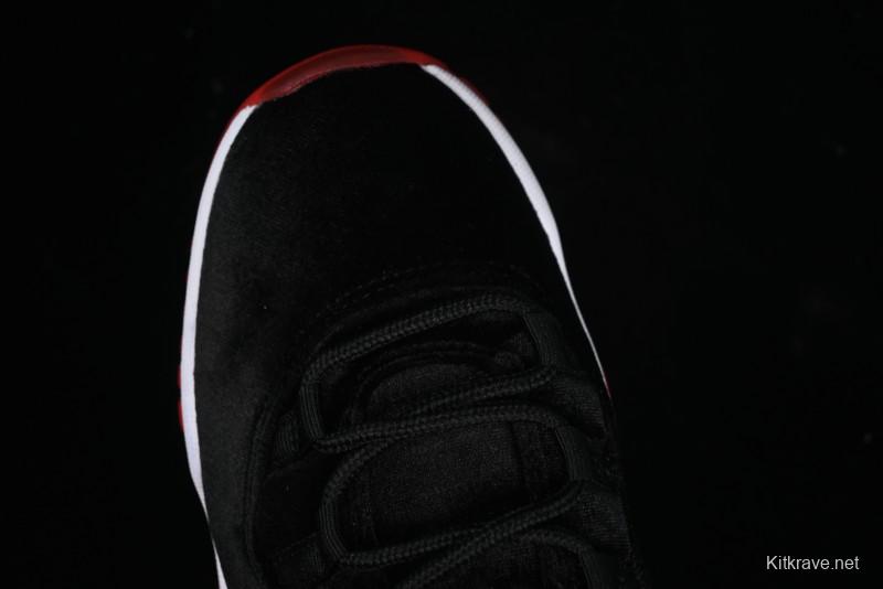 Nike Air Jordan 11 Retro Bred Velvet Basketball Shoes - DB5457-061