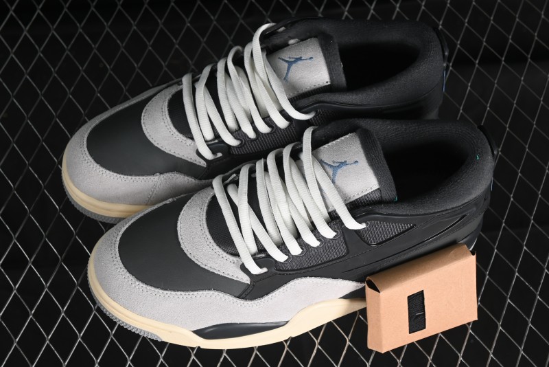 Nike Air Jordan 4 Remastered Sneakers in Black Grey - FQ7938-002