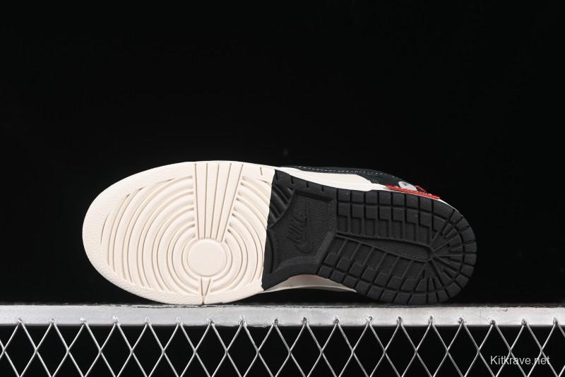 Nike SB Dunk Low Supreme x Bape Collaboration Anniversary Edition Custom Low-Top Casual Sneakers - SJ1089-018