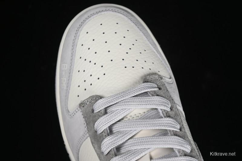 Nike SB Dunk Low BAPE Collaboration - Grey Pig 8th Anniversary Custom Low-Top Casual Skate Shoes - CH6336-226