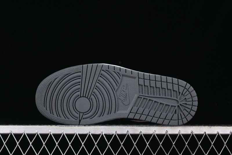Nike Air Jordan 1 Low Iron Grey Casual Sneakers - 553558-152