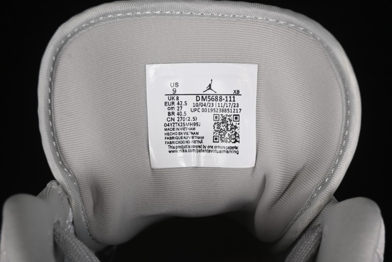 Nike Air Jordan 1 Low AJ1 The North Face Collaboration - Suede Grey Retro Basketball Shoes - DM5688-111