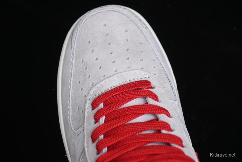 Nike Air Force 1 '07 Low Halloween Collaboration - Red Grey Pig Version Low Top Casual Sneakers - KK1988-020