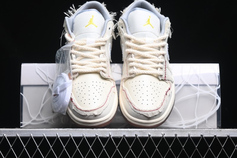 Nike Air Jordan 1 Low AJ1 Panda Prank Qixi Themed Retro Basketball Shoes with Special Graffiti Design - FZ5046-041