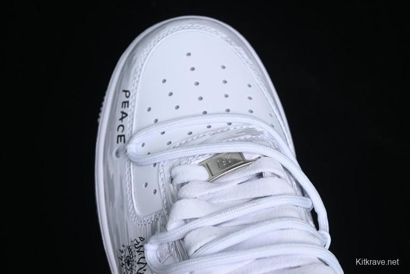 Nike Air Force 1 '07 Low Lace-Up Casual Sneakers with Full-Length Air Cushion - ZH0316-049