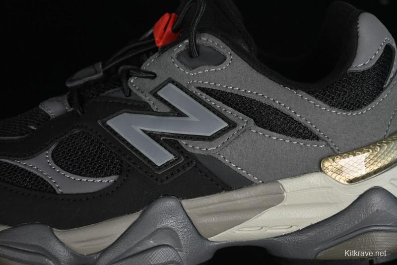 New Balance 9060 Series Hook and Loop Kids Sneakers - PV9060BLK