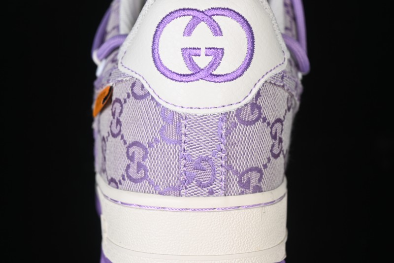 Nike Air Force 1 '07 Low x Gucci Pink Lace-Up Casual Sneakers - BD7700-022