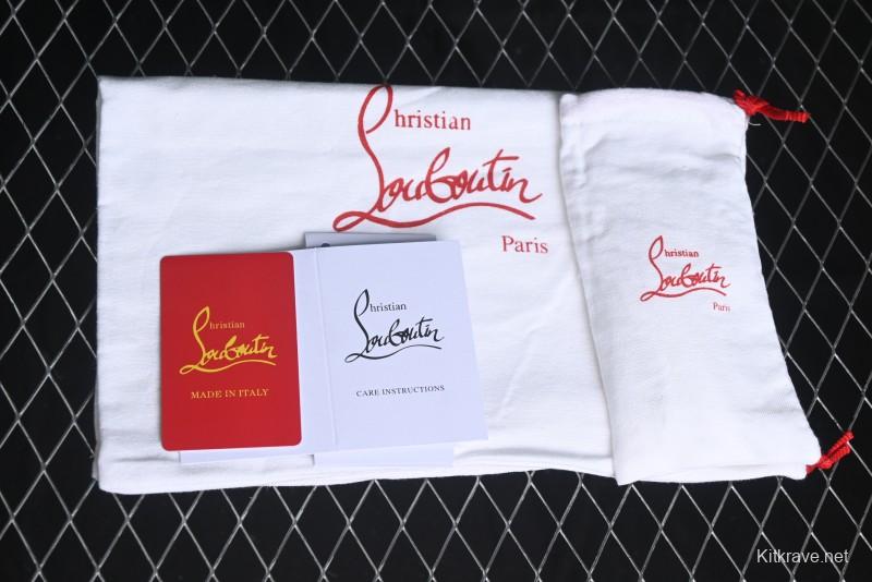 Christian Louboutin Funnyto Flat French Luxury Brand Low-Top Sneakers in Purple Color Block - X.D4