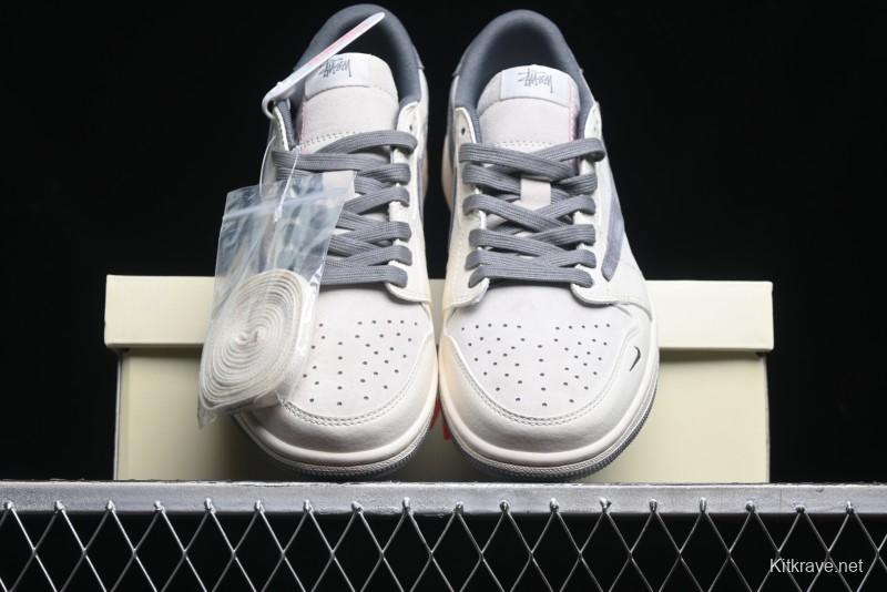 Nike Travis Scott x Fragment Design x Air Jordan 1 Low OG SP AJ1 Retro Sneakers - XZ6868-001