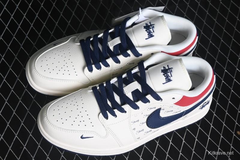 Nike Air Jordan 1 Low AJ1 Stussy Collaboration - Retro Basketball Shoes - XX3318-566