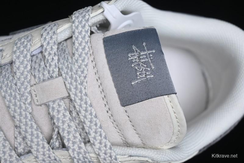 Nike SB Dunk Low Stussy Collaboration - Beige Grey Gold Embroidery Anniversary High-End Custom Low-Top Casual Skate Shoes - XS1086-001