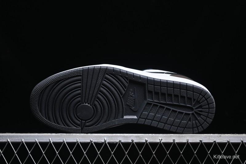 Nike Air Jordan 1 Low AJ1 Retro Casual Sneakers in Black/Brown - 553558-152