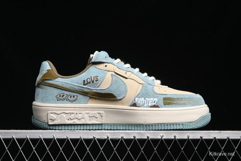 Nike Air Force 1 Fontanka Low Top Casual Sneakers Enjoy Life Custom Design - CW6688-508