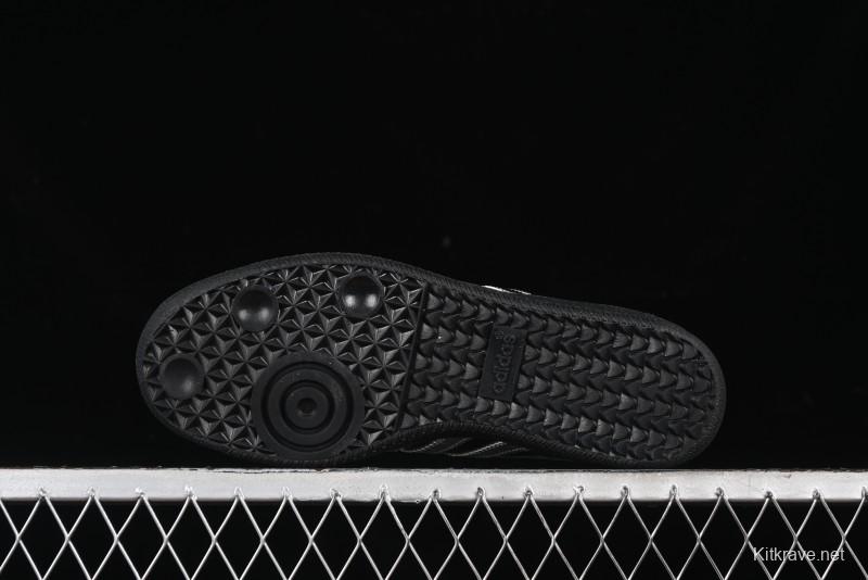 Adidas Samba Atmos IH3364 Patent Leather Black Silver Casual Sneakers