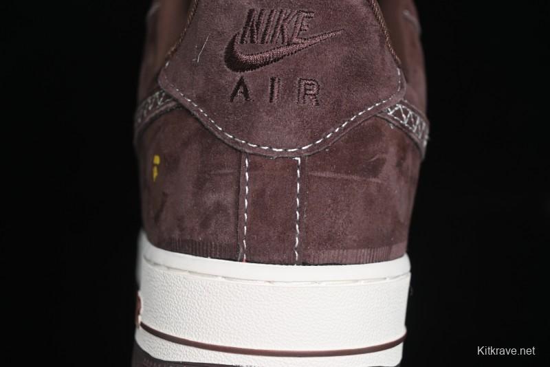 Nike Air Force 1 '07 Low BAPE Collaboration - Tan Brown Casual Sneakers - KK1988-027