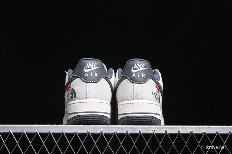 Nike Air Force 1 '07 Low Supreme The North Face Collaboration - Grey Black Red Logo - XZ6188-112