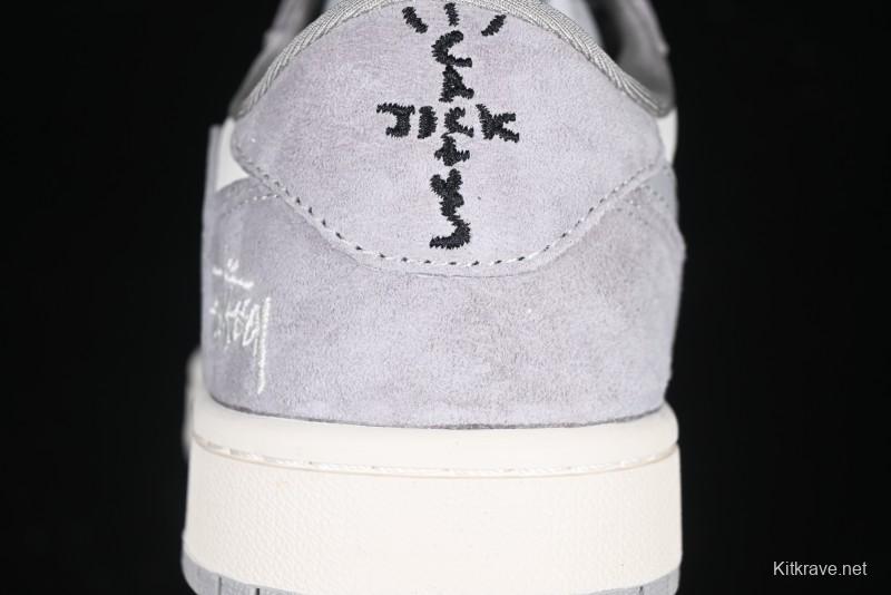 Nike Travis Scott x Fragment Design x Air Jordan 1 Low OG SP AJ1 Retro Sneakers - SJ2068-132