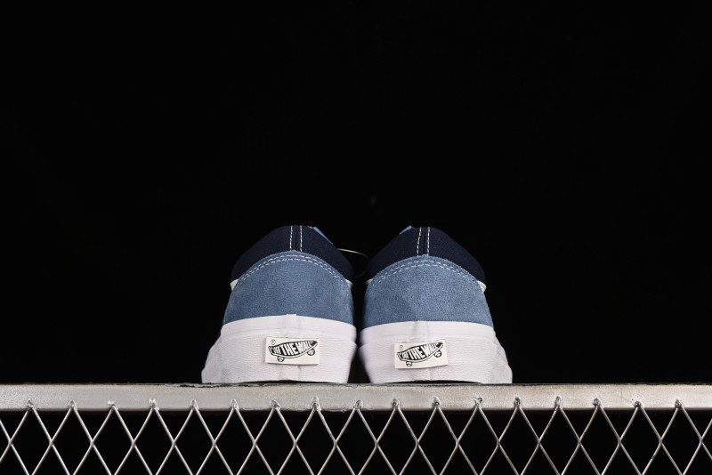 Vans Sk8-Mid Reissue 83 High-End Blue Suede Retro Skate Shoes - VN000CQDDWR