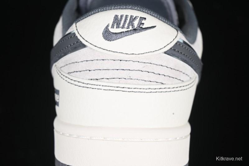 Nike SB Dunk Low Supreme Anniversary Customized Casual Skate Shoes with Double Mini Swoosh - XX3168-303