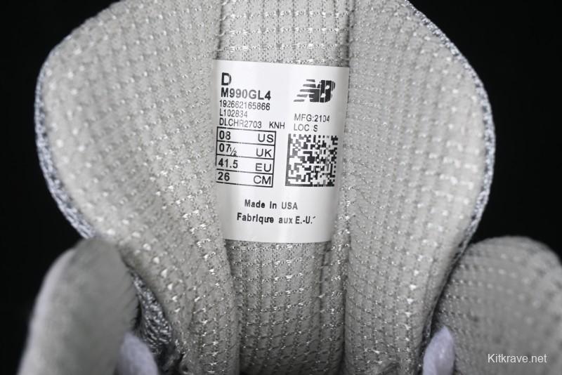 New Balance 990 Series Premium Made in USA Retro Running Shoes - M990GL4