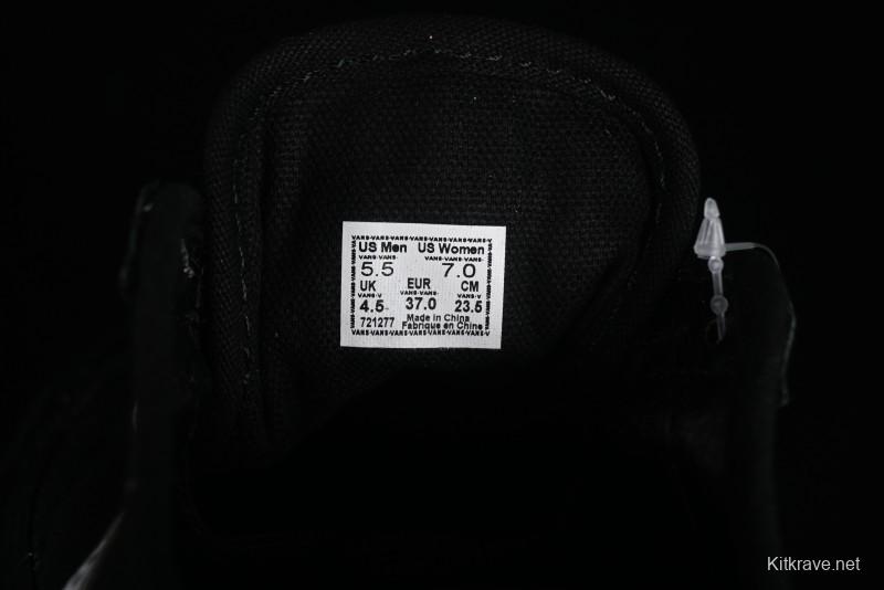 Vans Style 36 SF All Black Skate Shoes with Killer Whale Half-Toe Cap Design - VN0A3MVLB8C