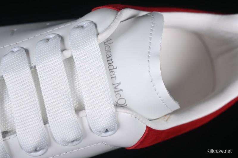 Alexander McQueen Oversized Sneakers with Red Suede Heel Detail - D.E5