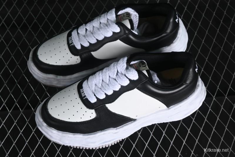 MMY Wayne Original Sole Leather Low Sneaker with Deconstructed Ice Cream Sole - W.E5