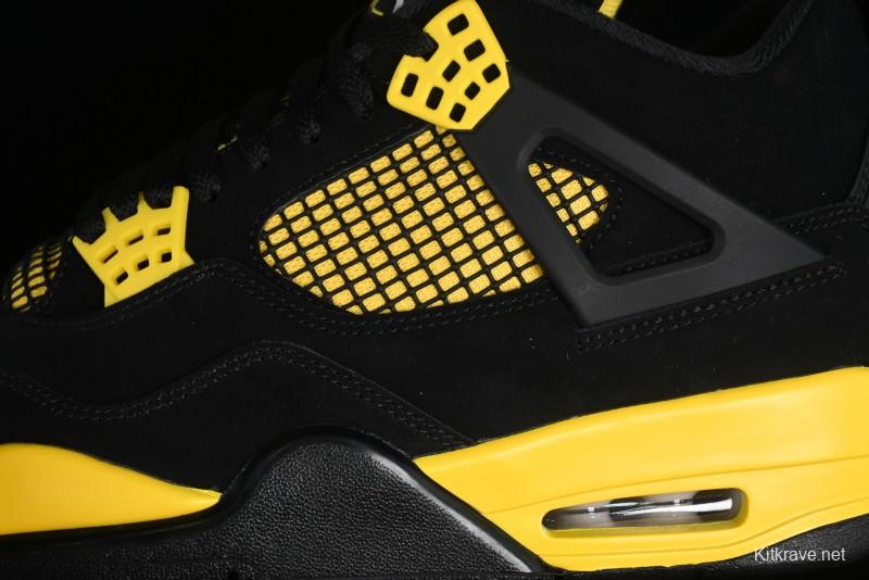 Nike Air Jordan 4 Retro Basketball Shoes Thunder - DH6927-017