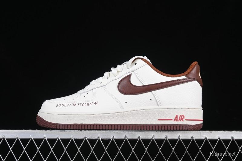 Nike Air Force 1 '07 Low Casual Sneakers with Full-Length Air Cushion - HQ7027-100