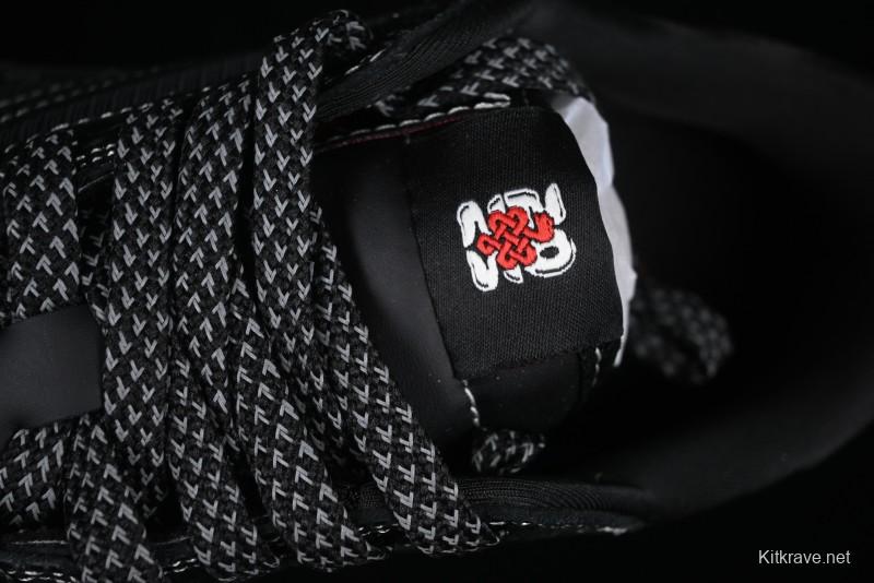 Nike Travis Scott x Fragment Design x Air Jordan 1 Low OG SP AJ1 Year of the Snake Limited Black Snake Web Low Top Casual Sneakers - CH6336-018