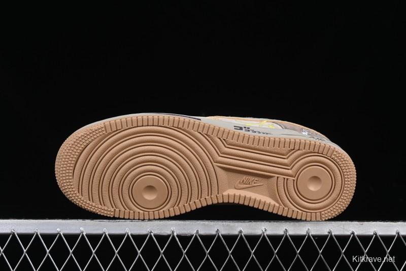 Nike Air Force 1'07 Low "Kakarot" Dragon Ball Z Custom Casual Sneakers for Autumn Winter - CD1212-666