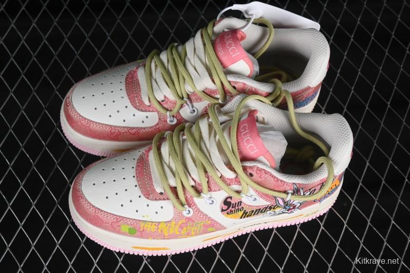 Nike Air Force 1 '07 Low Bugs Bunny Custom Casual Sneakers - BD7700-666