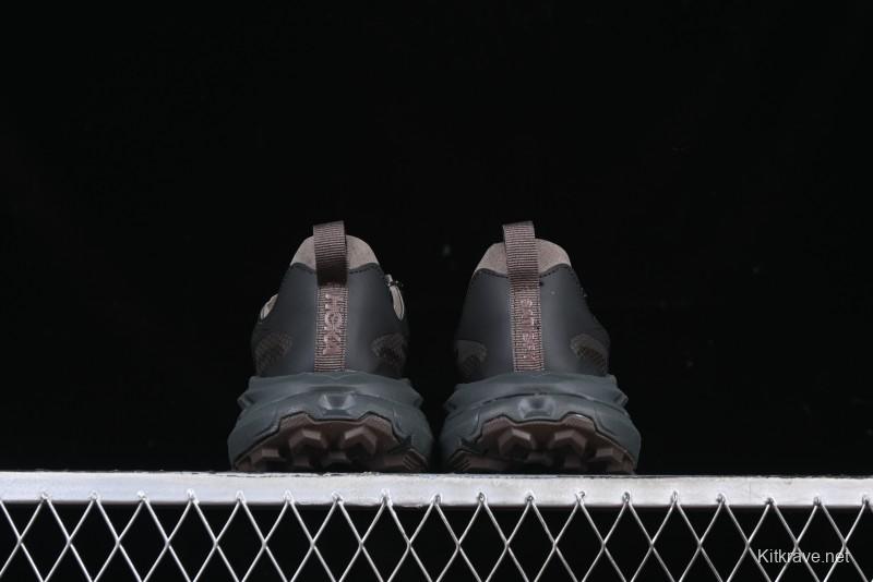 HOKA ONE ONE Satisfy Running Mafate Trail Low-Cut Cushioned Outdoor Hiking Shoes - 1157050 COFF