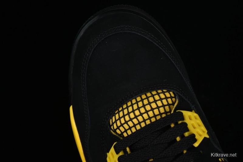 Nike Air Jordan 4 Retro Basketball Shoes Thunder - DH6927-017