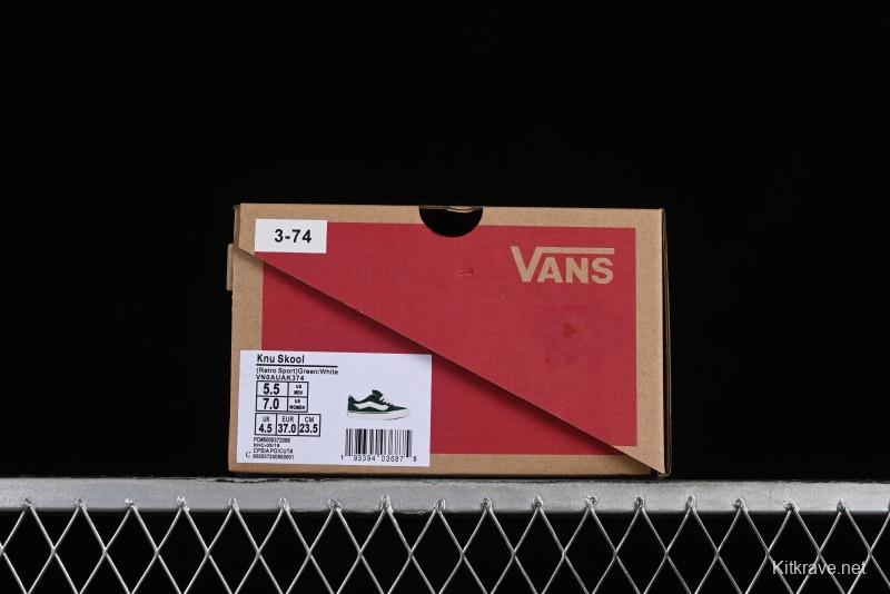 Vans Classics Knu Skool Green Platform Sneakers - VN0AUAK374