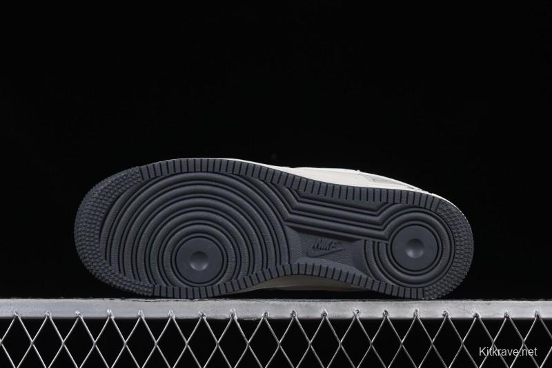 Nike Air Force 1 '07 Low Gucci Collaboration Smoke Gray Drawstring Casual Sneakers - SJ1198-105