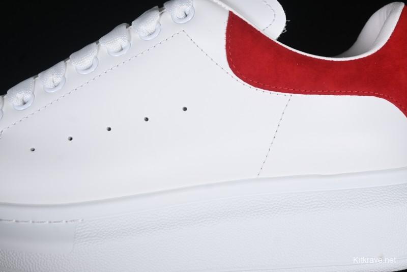 Alexander McQueen Oversized Sneakers with Red Suede Heel Detail - D.E5