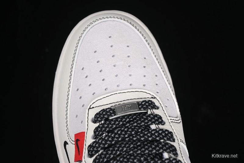Nike Air Force 1'07 Low The North Face Collaboration Beige Black Red Label Casual Sneakers - BB7518-010
