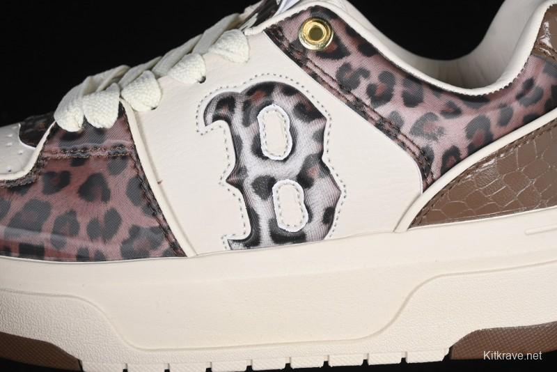 New York Yankees Chunky Liner Lux Leopard Thick Sole Casual Running Shoes - 3ASXCLE4N43BGS