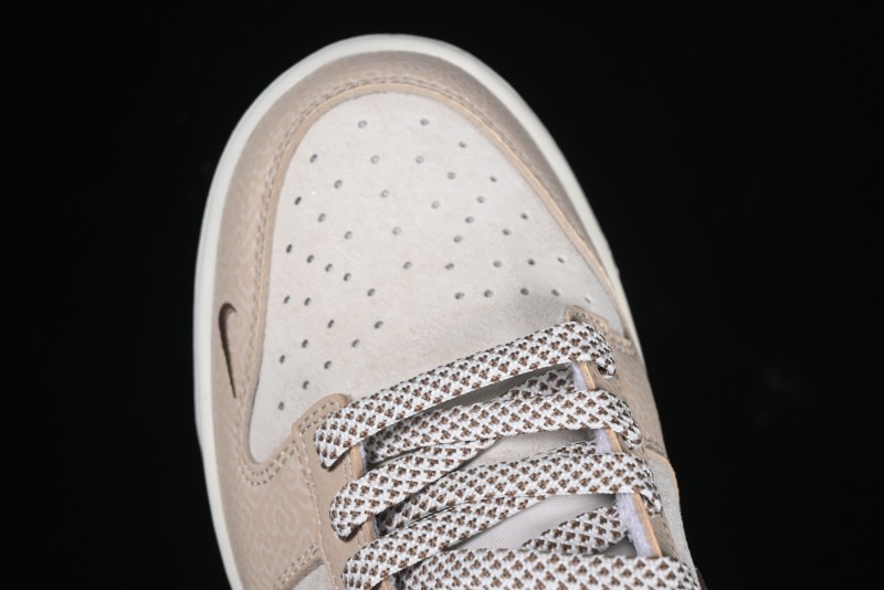 Nike SB Dunk Low Anniversary Edition Dark Swoosh Brown White Custom Low-Top Casual Skate Shoes - DJ2024-071