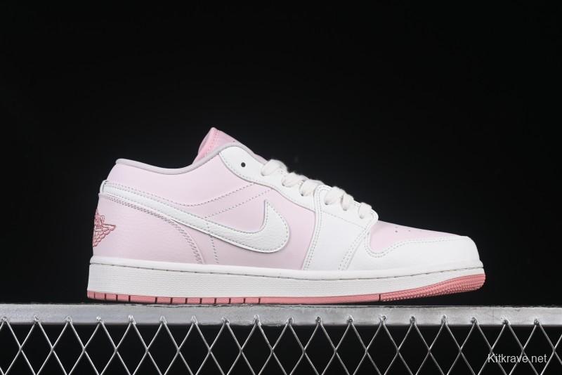 Nike Air Jordan 1 Low AJ1 Retro Casual Sneakers in Youthful Pink - IH0823-611