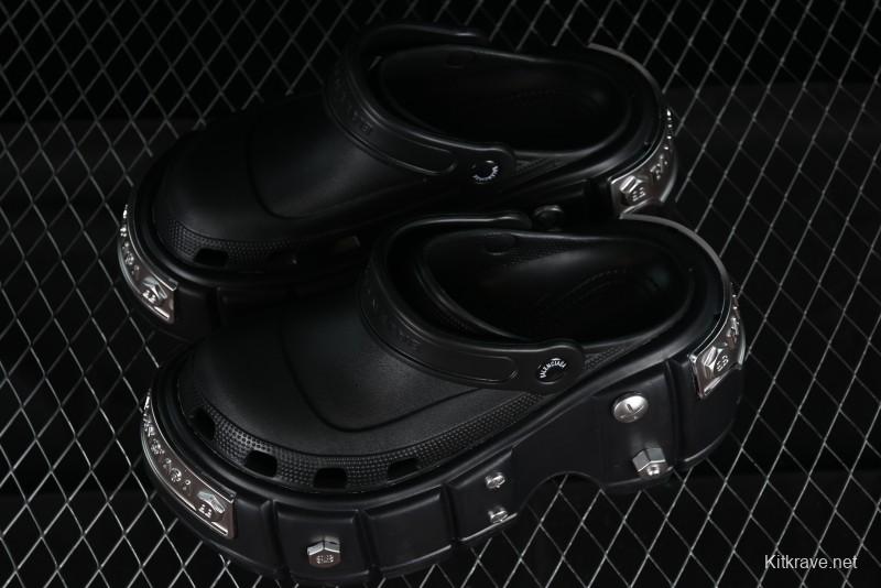 Balenciaga Hardcrocs Slide EVA Round Toe Ultra Thick Sole Clog Sandals - W1S8N1081